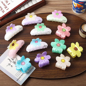 กิ๊บติดผมอะคริลิคสไตล์เกาหลีน่ารัก วินเทจ สำหรับงานปาร์ตี้ ตกแต่งผมสำหรับสาวๆ ขายส่ง ลายดอกไม้หวานๆ - Product Image 2