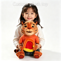 Peluche Léopard Personnalisée en Gros, Jouet en Peluche Léopard à Motif Personnalisé, Peluche Léopard Assise, Jouet Doux Léopard