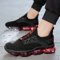 Baskets de sport pour hommes, modèle Fashion Blade, à surface en maille tissée, pour la course, avec rehaussement de hauteur, collection automne