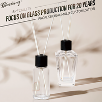 Bouteilles diffuseurs en verre cylindriques minces personnalisées en usine, de 50 ml à 300 ml, pot d'aromathérapie, logo et couleur personnalisés disponibles