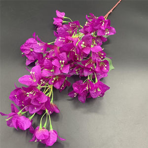 Vente en gros bougainvilliers fleurs artificielles branches d'arbre décor <span class=keywords><strong>violet</strong></span> rouge bougainvilliers en soie pour la décoration intérieure - Product Image 6