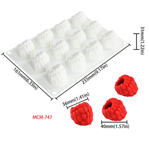 Moule en silicone 3D pour gâteau mousse mangue-citron, crème glacée aux framboises, écologique et compatible lave-vaisselle - Product Image 2