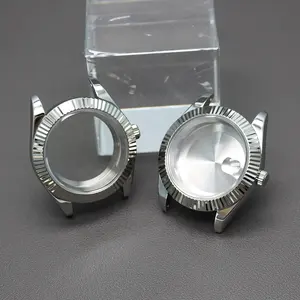 36mm 40mm Custom Fluted NH35 Watch Case Wrist Parts For Day Date NH34 NH35 NH36 Miyota 8215 Movement