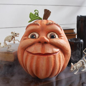 Halloween <strong>Pumpkin</strong> Outdoor Decoration <strong>Ghost</strong> Party Yard Decoration Resin <strong>Pumpkin</strong> Head Yard Decoration - Product Image 4