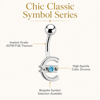 Anneau de nombril classique en acier inoxydable plaqué or avec zircon, design cœur, étoile, croix, bijoux de piercing corporel unisexe