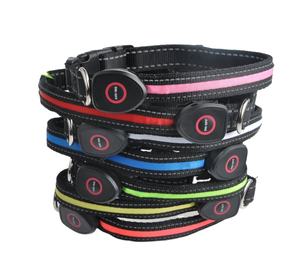 Lampu LED Kalung Anjing Peliharaan Dapat Diatur Poliester Menyala Di Malam Hari Hewan Peliharaan Anjing Kucing Anak Anjing Aman Bercahaya Perlengkapan Hewan Peliharaan - Product Image 4