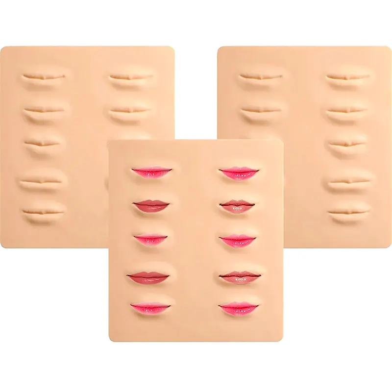 Normal Quality 3D Silicone Lips for Tattoo Artists Beginners Cosmetic Makeup Lips Training