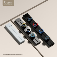 Enchufe Eléctrico Deslizante de Pared Universal para Oficina y Cocina, con Interruptor de Encendido de un Botón, para Reino Unido/EE. UU./UE
