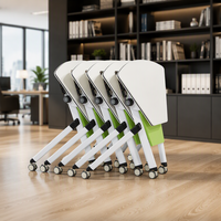 Table de conférence haut de gamme avec chaises pliantes, ensemble en MFC, forme circulaire, bureau mobile modulaire pour deux personnes