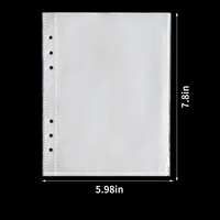 Offre Spéciale – Pochettes de Recharge PP A5 A6 à 6 Anneaux, Pages Transparentes pour Classeur à Feuillets Mobiles, Inserts pour Album de Cartes Photo et Cartes à Collectionner, Logo Personnalisé
