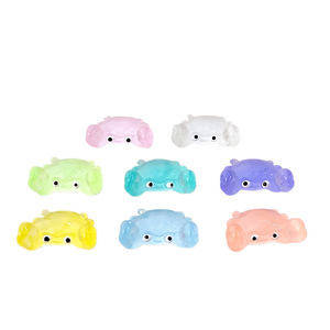Figurines de crabe miniatures créatives en résine plastique multicolores, décoration d'intérieur, salon, ensemble cadeau d'anniversaire - Product Image 1
