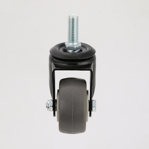 2 Inch Gold Diamond Tpr Screw Caster Swivel Wheel For Furniture Industrial Use - Product Image 3