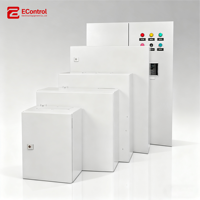 E-ControlCustom OEM Armoire réseau extérieure en acier inoxydable thermolaqué, montage sur poteau, boîtier de télécommunications NEMA4 IP65/IP54