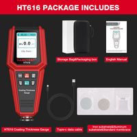 HT616 HABOTEST Testeur d'épaisseur de revêtement numérique rechargeable haute précision avec protection IP65 pour voiture, garantie 1 an