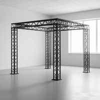 Estructura de Aluminio Negra de 290 mm con Capacidad de Carga de 500 kg para Iluminación de Escenarios, Eventos, Exhibiciones y Exposiciones