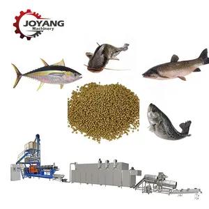 Aquaculture Pellet Feed Machine Fish Shrimp Crab Food Extruder Manufacturing Machinery Plant Line