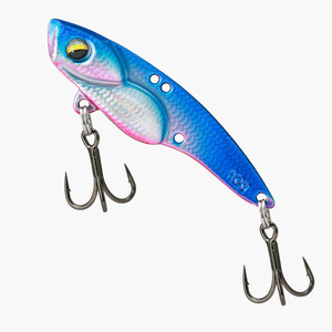 Leurre de pêche en métal Thin‑Back Snake Vib, hameçon triple 6066 renforcé 4X, appât vibrant coulant pour eau douce et eau salée, pour la pêche au bar - Product Image 1