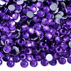 OLeeya Vente en gros de strass scintillants en cristal pour Halloween, tailles SS3 à SS30, à dos épais, non thermocollants, pour décorations DIY - Product Image 2