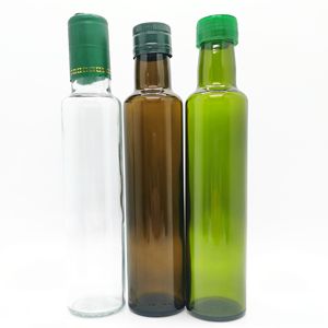 थोक 100 एमएल 250 एमएल 500 एमएल 1 एल खाली वर्ग गहरे हरे रंग के मार्सा क्वाट्रा जैतून का तेल डॉरिका कांच की बोतलें w/कैप - Product Image 5