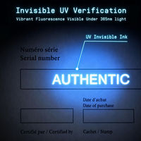 Solution de documents certifiés anti-contrefaçon haute sécurité, papier de sécurité à fibres UV