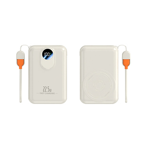 Batterie externe portable magnétique Li-Polymère Super Type-C 20W 22.5W avec sortie de charge sans fil et câble - Product Image 5