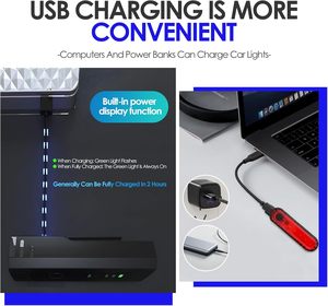 Led xe đạp đèn cho đêm cưỡi phía trước và trở lại USB Sạc xe đạp đèn pha phía sau không thấm nước đuôi an toàn cảnh báo núi - Product Image 5