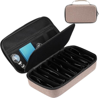 Étui de rangement pour lunettes en EVA rigide, classique, luxueux, durable, étanche, antichoc, avec fermeture éclair, boîte de voyage portable, grande taille