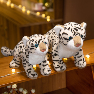 Peluche de Leopardo de las Nieves Realista, Simulación de Leopardo, Animal de Peluche, Peluche de Leopardo para Abrazar - Product Image 3