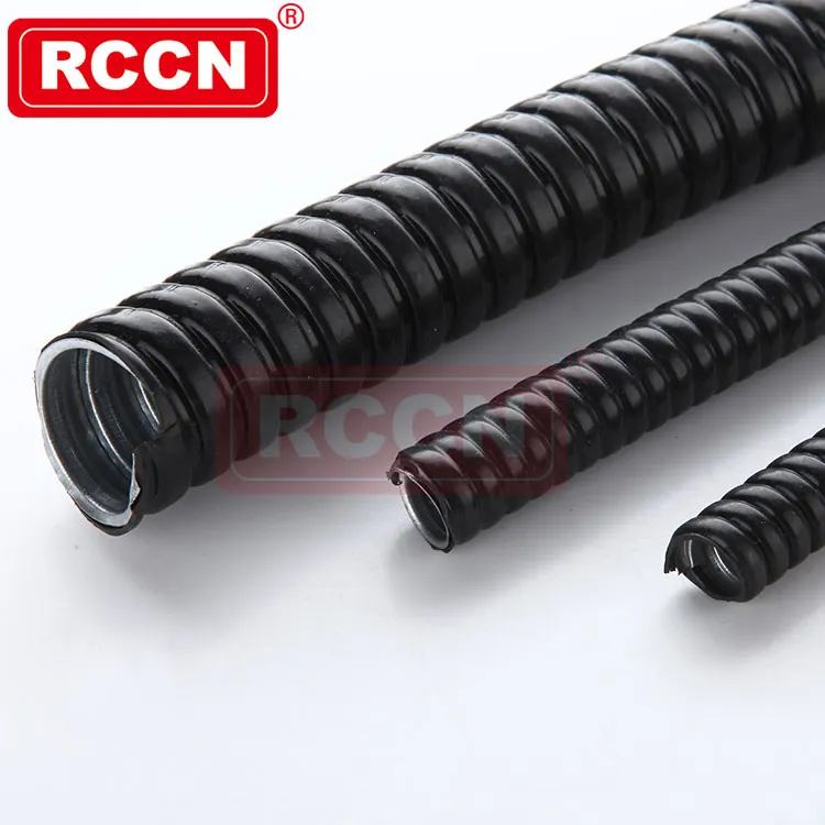 RCCN-Conducto flexible de acero galvanizado recubierto de PVC, tubo flexible de metal, tubo flexible de acero recubierto de zinc