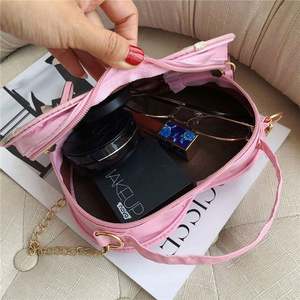 I-0628 Factory <b>Crossbody</b> Messenger <b>Bag</b> Handbags Cute Girls Genuine Women's Embroidered Shoulder <b>Bag</b> Lace PU Love <b>Bag</b> - Product Image 6