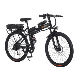 Nouveau <span class=keywords><strong>vélo</strong></span> <span class=keywords><strong>électrique</strong></span> pliable de 26 <span class=keywords><strong>pouces</strong></span> avec suspension arrière, <span class=keywords><strong>vélo</strong></span> de montagne pliable, <span class=keywords><strong>vélo</strong></span> de ville, batterie au lithium, <span class=keywords><strong>porte</strong></span>-bagages arrière, alliage d'aluminium - Product Image 1