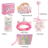 Geschenkbox-Set für Kindergeburtstage mit Schreibwaren und Tasche, Einhorn-Serie, Hergestellt in China