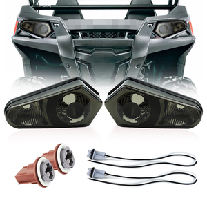 Nouvel ensemble de boîtier de feu arrière fumé avec prise de courant pour <span class=keywords><strong>accessoires</strong></span> de voiture <span class=keywords><strong>Polaris</strong></span> RZR <span class=keywords><strong>570</strong></span> 800 - Product Image 1