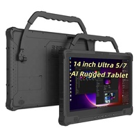 Tablette Durcie Industrielle 14 Pouces avec Processeur Intel i5/i7 ou Ultra 5/7 de 12e Génération, 16/32 Go de DDR5, Windows, Écran 1000 Nits, RS232, et Intelligence Artificielle