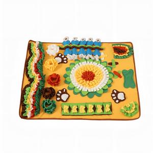 Scent Hide And Seek Food <b>Mat</b> Extra <b>Large</b> For Dogs Cats Interactive Enrichment Puzzle Toy With Cartoon Design Polyester Material - Product Image 5