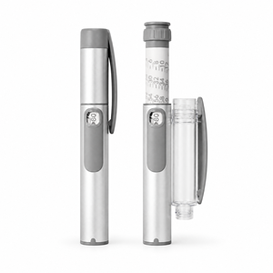 Bolígrafo de inyección de metal V3 reutilizable de 3 ml y 60 UI, colores blanco, negro, rosa y dorado, logotipo personalizado, OEM, marca privada, con estuche y caja de embalaje. - Product Image 1