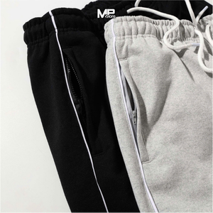 Pantalones de pierna ancha de algodón 100% unisex para hombre y mujer, pantalones deportivos de cintura media, transpirables, estilo callejero, servicio OEM de Vietnam para hombres y mujeres - Product Image 4