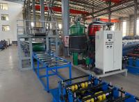 Machine de production de panneaux sandwich en métal gaufré PU, machine à fabriquer des panneaux décoratifs préfabriqués à grain de pierre/brique imitation