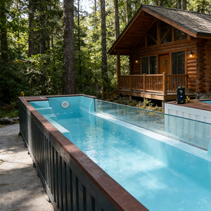 Piscina Familiar <span class=keywords><strong>de</strong></span> Fibra <span class=keywords><strong>de</strong></span> Vidrio para Exteriores, Piscina Prefabricada Grande <span class=keywords><strong>de</strong></span> 40 pies <span class=keywords><strong>en</strong></span> Contenedor <span class=keywords><strong>de</strong></span> Envío con Ventana - Product Image 6