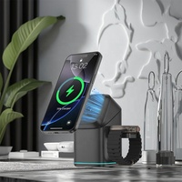 Chargeurs sans fil magnétiques pliables Qi2 3 en 1 25w pour Iphone Samsung Chargeur de téléphone sans fil portable 3 en 1