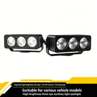 Offroad Kamyon SUV 3LED Izgara Spot Işığı CNC Ultra İnce Gizli Tasarım 12V 24V Yüksek Güçlü Araba Yardımcı Farı