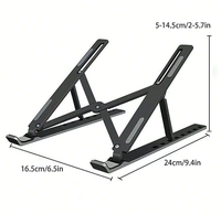 Support portable pliable en plastique pour ordinateur portable, réglable, pour bureau, compatible avec les ordinateurs portables et tablettes de 14 à 17,3 pouces - Vente en gros usine