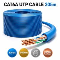 Produsen Terpercaya Kabel Ethernet Terproteksi 10Gbps Cat6a S/FTP CCA 4 Pasang RJ45 untuk Router WiFi 7 Kota Pintar