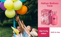 Kit de gaz hélium haute pression en acier 50LB EC-13B du fabricant, réservoir d'hélium 50LB pour ballons