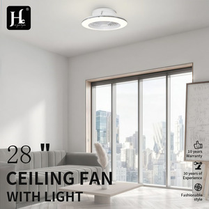 Ventilador de techo LED decorativo moderno con motor de CC de cobre puro y aspas de ABS de alta calidad, con control remoto, de 18 pulgadas. - Product Image 4