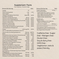 Complément alimentaire de soutien digestif et énergétique pour femmes, multivitamines, électrolytes hydratants, végétalien, poudre naturelle en sachet, marque privée