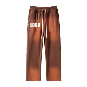 Pantalones Deportivos de Pierna Ancha para Hombre, Estilo Tie-Dye, Cintura Regular, Suaves, Elásticos, Transpirables, con Bolsillos Laterales - Product Image 1