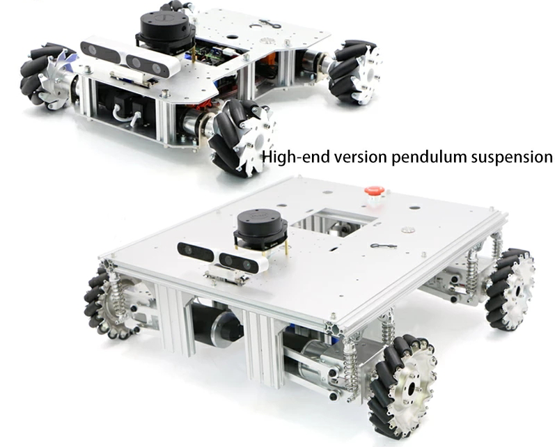 With independent suspension version SLAM lidar jetson nano visual navigation Mecanum wheel smart car ROS robot