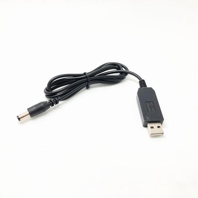 Converter Cable DC 5V to DC 12V Cable USB to 5V Voltage Power Supply Cable With DC Jack 5.5 X 2.1mm for Audio Wireless Router