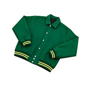 Blouson universitaire homme 2026 tendance avec logo brodé et manches en cuir – Blouson universitaire personnalisé en vente en ligne dès maintenant - Product Image 2
